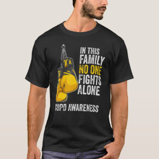 COPD Awareness Montag Gloves Gold Yellow Ribbon T-Shirt