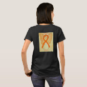 COPD Awareness Ribbon Angel Custom Shirts (Schwarz voll)