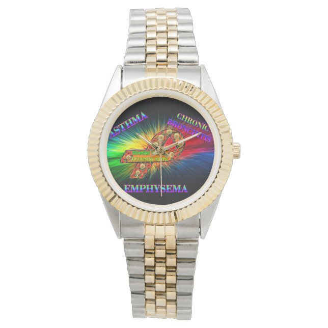 COPD AWARENZ ARMBANDUHR (Vorderseite)