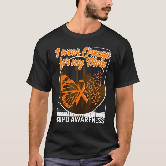 COPD Bewusstsein, dass ich Orange für meine Mama S T-Shirt (Vorderseite)
