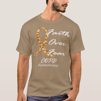 COPD-Bewusstsein Glaube Überwindet Angst In Dieser T-Shirt