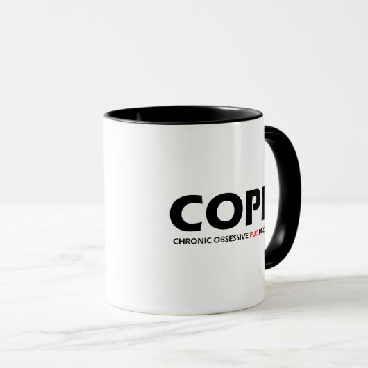 COPD - Chronische obsessive Mops-Störung Tasse (VorderseiteRechts)