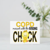 COPD, die mit dem falschen Kick 1 Postkarte (Stehend Vorderseite)