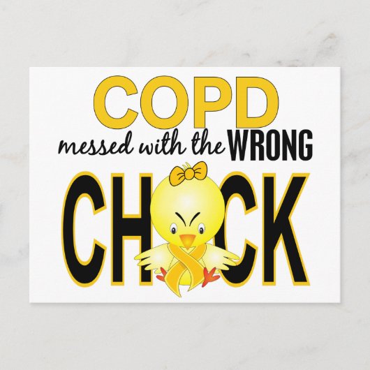COPD, die mit dem falschen Kick 1 Postkarte (Vorderseite)