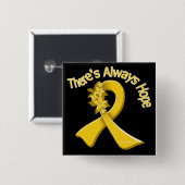 COPD dort ist immer die Blumen Hoffnung Button (Vorne & Hinten)