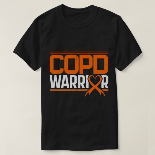 COPD Warrior Chronisch obstruktive Lungenerkrankun T-Shirt (Design vorne)