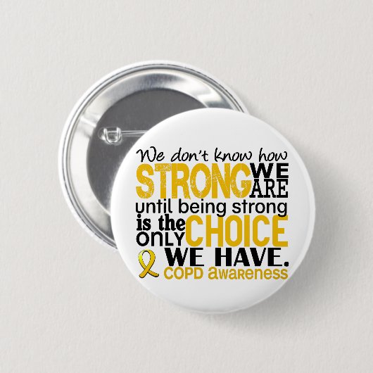 COPD, wie stark wir sind Button (Vorne & Hinten)