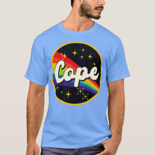 Cope Rainbow in Space Vintage Style T-Shirt