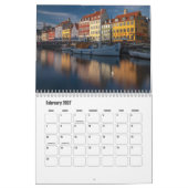 Copenhagen-Denmark Calendar Kalender (Feb 2027)