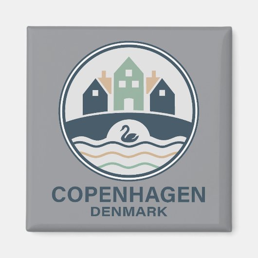 Copenhagen Denmark Europe Magnet (Vorne)