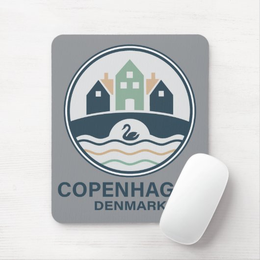 Copenhagen Denmark Europe Mousepad (Mit Mouse)