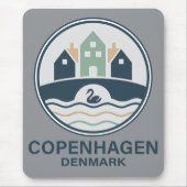 Copenhagen Denmark Europe Mousepad (Vorne)