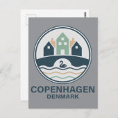 Copenhagen Denmark Europe Postkarte (Vorne/Hinten)