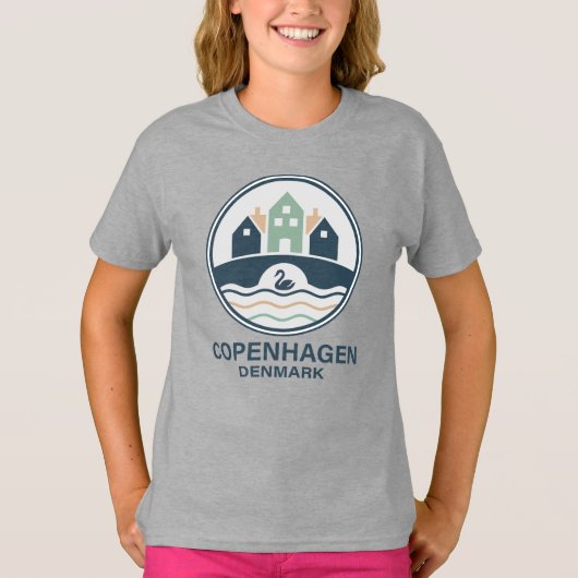 Copenhagen Denmark Europe T-Shirt (Vorderseite)