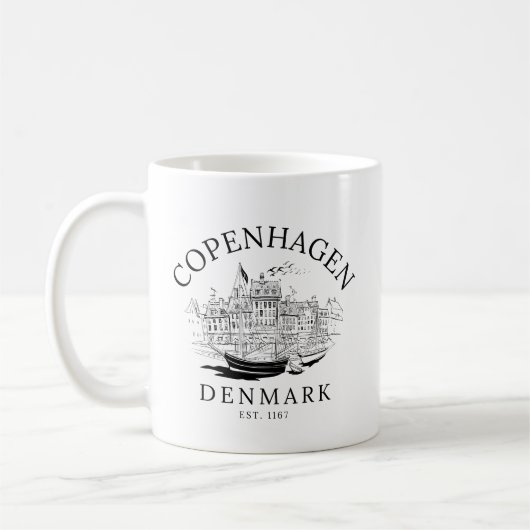 Copenhagen Denmark Landscape Kaffeetasse (Links)