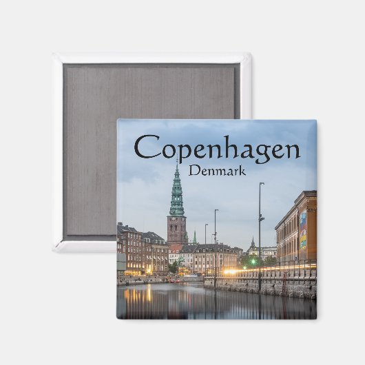 Copenhagen Denmark Souvenir Magnet (Vorderseite/Rückseite)