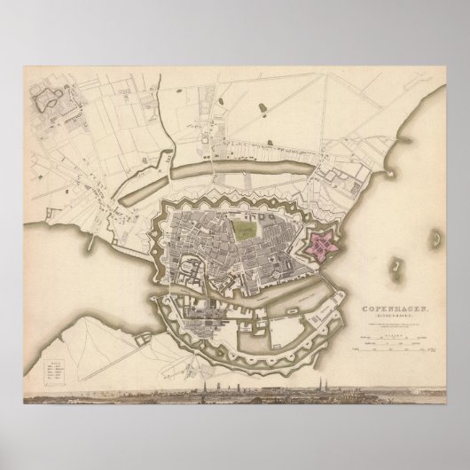 Copenhagen, Kiobenhaven Poster (Vorne)