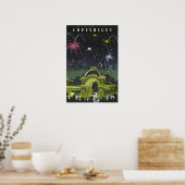 Copenhagen Painting Denmark Travel Poster Danish A (Küche)