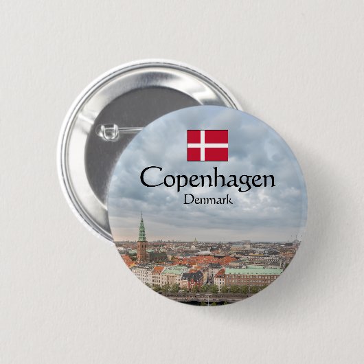 Copenhagen Souvenir Button (Vorne & Hinten)