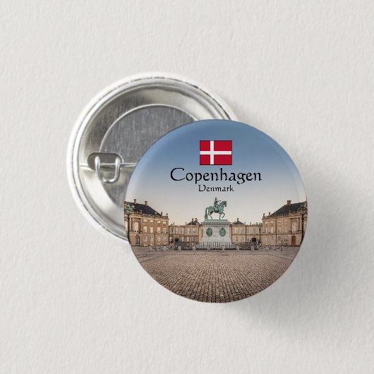 Copenhagen Souvenir Button (Vorne & Hinten)