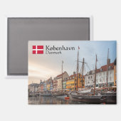 Copenhagen Souvenir Magnet (Vorderseite/Rückseite)