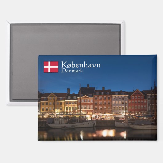 Copenhagen Souvenir Magnet (Vorderseite/Rückseite)