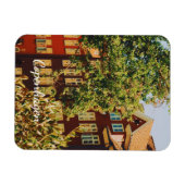 Copenhagen Stadtbild - Dänemark Magnet (Horizontal)