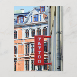 Copenhagen Tattoo Sign Postkarte