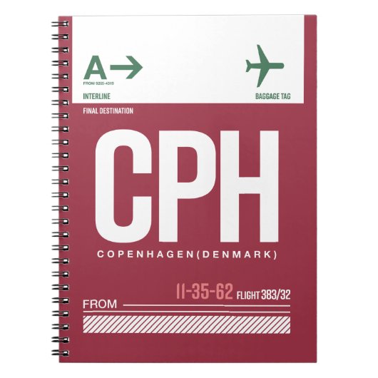 Copenhagen - Travel Journal Notizblock (Vorderseite)