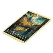 Copenhagen Vintage Travel Magnet (Linke Seite)