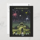 Copenhagen Vintage Travel Postcard Postkarte (Vorne/Hinten)