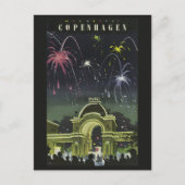 Copenhagen Vintage Travel Postcard Postkarte (Vorderseite)