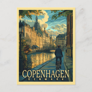 Copenhagen Vintage Travel Postkarte