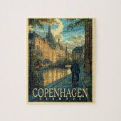 Copenhagen Vintage Travel Puzzle (Vertikal)