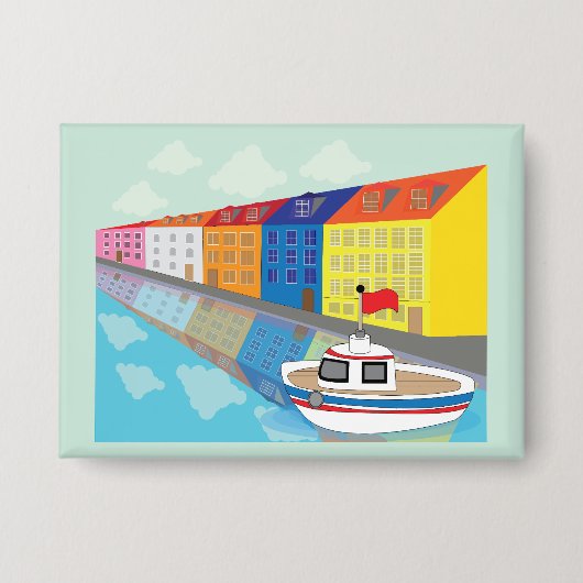 Copenhagen Waterfront District Button (Vorderseite)