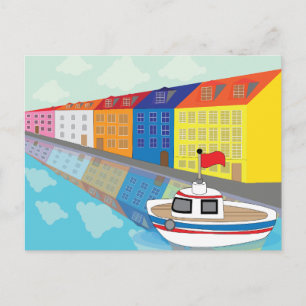 Copenhagen Waterfront District Postkarte
