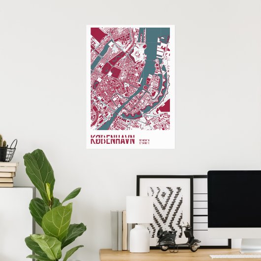 Copenhague Map RB Poster (Heimbüro)
