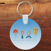 Copepoden Schlüsselanhänger (Vorderseite)