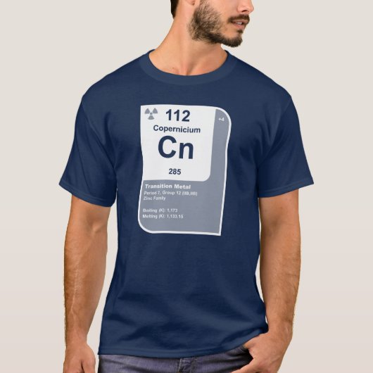 Copernicium (Cn) T-Shirt (Vorderseite)