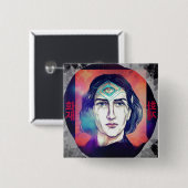 Copernicus ein Feuer-Elf-Hohe-Weirdness Button (Vorne & Hinten)