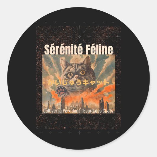 Copie De Copie De Meow Wellness S Sticker (Vorderseite)