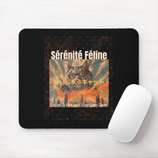 Copie De Copie De Meow Wellness S Sticker Mousepad (Mit Mouse)