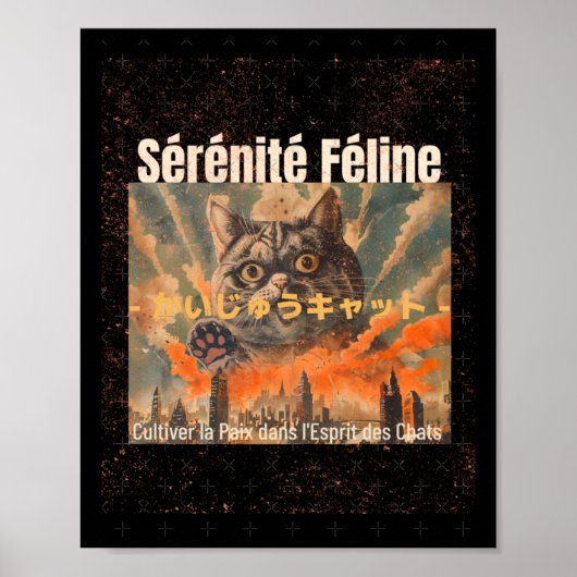 Copie De Copie De Meow Wellness S Sticker Poster (Vorne)