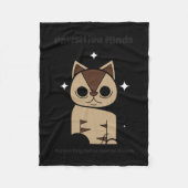 Copie De Meow Wellness S Aufkleber Fleecedecke (Vorderseite)