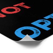 Copie de not vote ist keine Option - kühne Statur Poster (Ecke)