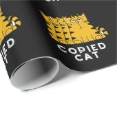 Copied Cat Funny Animal Pub Dark BG Geschenkpapier (Rolleneckpunkt)