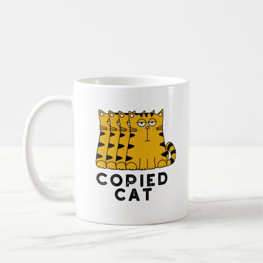Copied Cat Funny Animal Puff Kaffeetasse (Links)