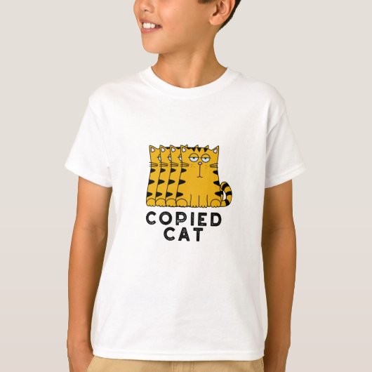 Copied Cat Funny Animal Puff T-Shirt (Vorderseite)