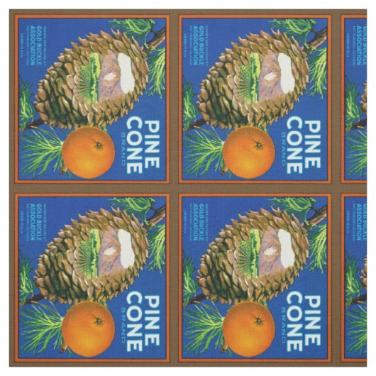 CoPine Cone Orange Stoff (Muster)