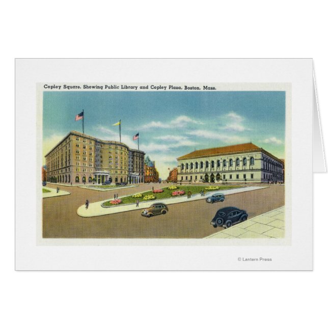 Copley Plaza und Square View of the Public (Vorderseite (Horizontal))